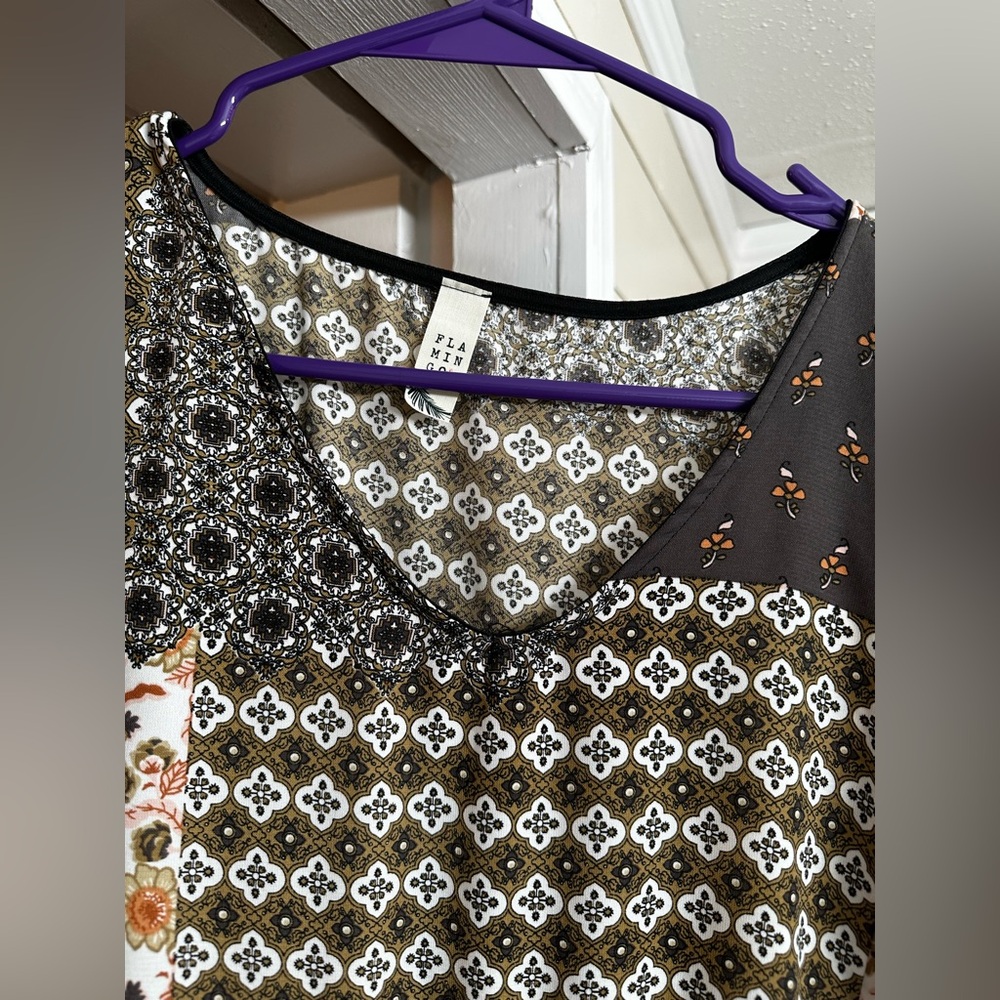 Bohemian Patterned Dress - Picture 2 of 2